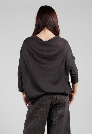 A-Line Cardigan in Charcoal