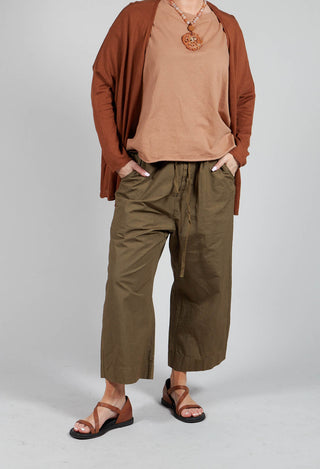 Wide and Short Trousers CC in Khaki