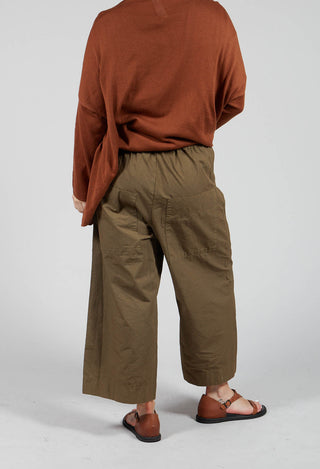 Wide and Short Trousers CC in Khaki