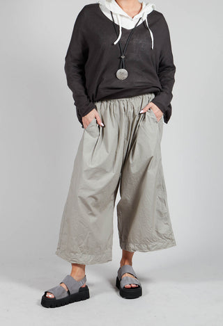 Wide Trousers TC in Stone Grey