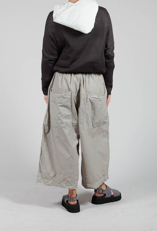 Wide Trousers TC in Stone Grey