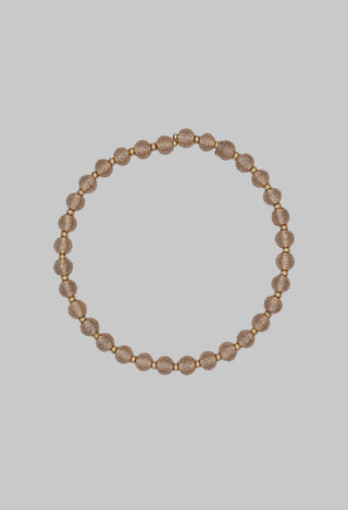 Rose Gold Springwire Woven Necklace