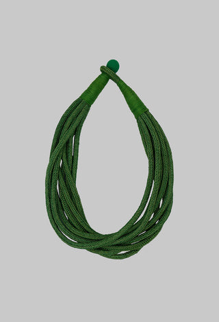 Green Rope Layered Necklace