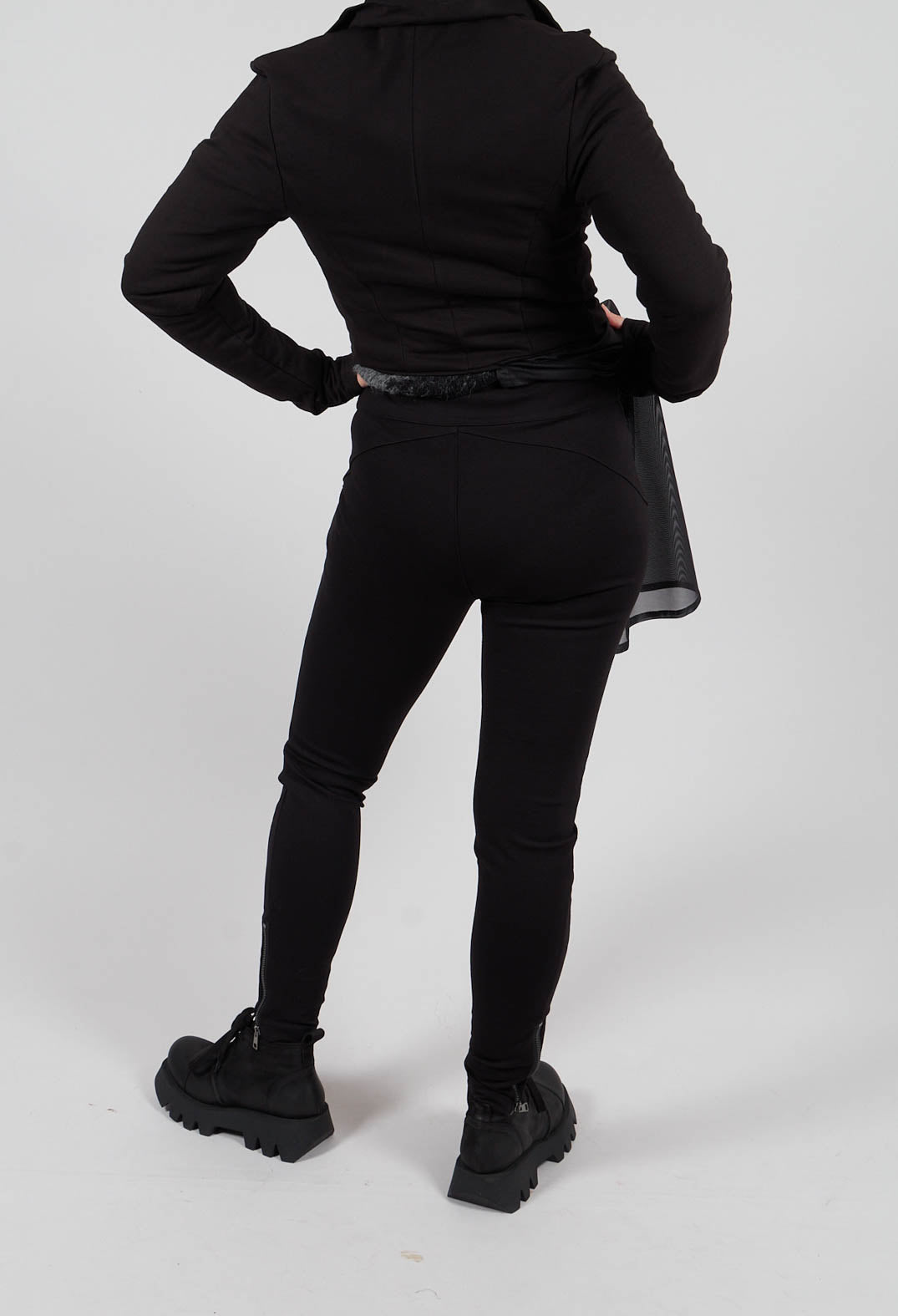 Slim Fit Trousers in Black