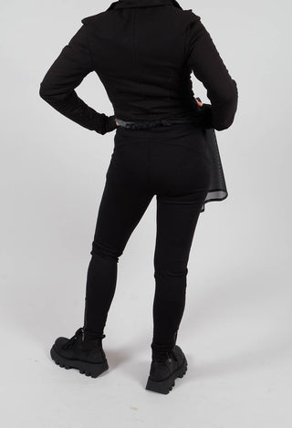 Slim Fit Trousers in Black