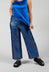 Printed Bojan Wide Leg Trousers in Sapphire