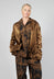 Satin Jacket with Ruffle Detail in Bronze