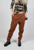 Pull On Slim Fit Trousers in Brick