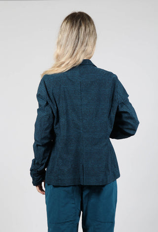 Tailored Button Through Jacket in Ink Print