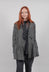 Peplum Style Jacket in Latte Check