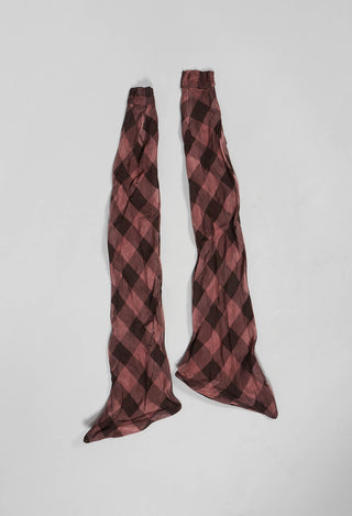 Tie Bow in Rust Big Check