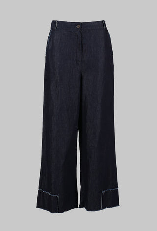 Wide Leg Denim Trousers