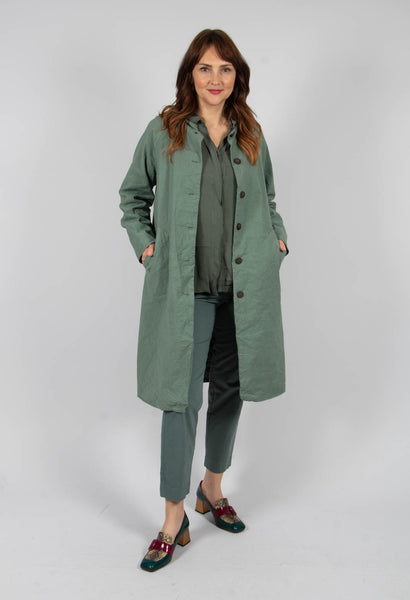 Aequamente Pietra Long Coat | Olivia May