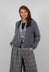 Ribbed V Neck Buttoned Sweater in Ash Grey