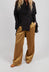 Gloss Satin Trousers in Tobacco