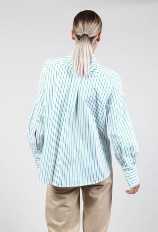 Oxford Striped Shirt in Kiwi