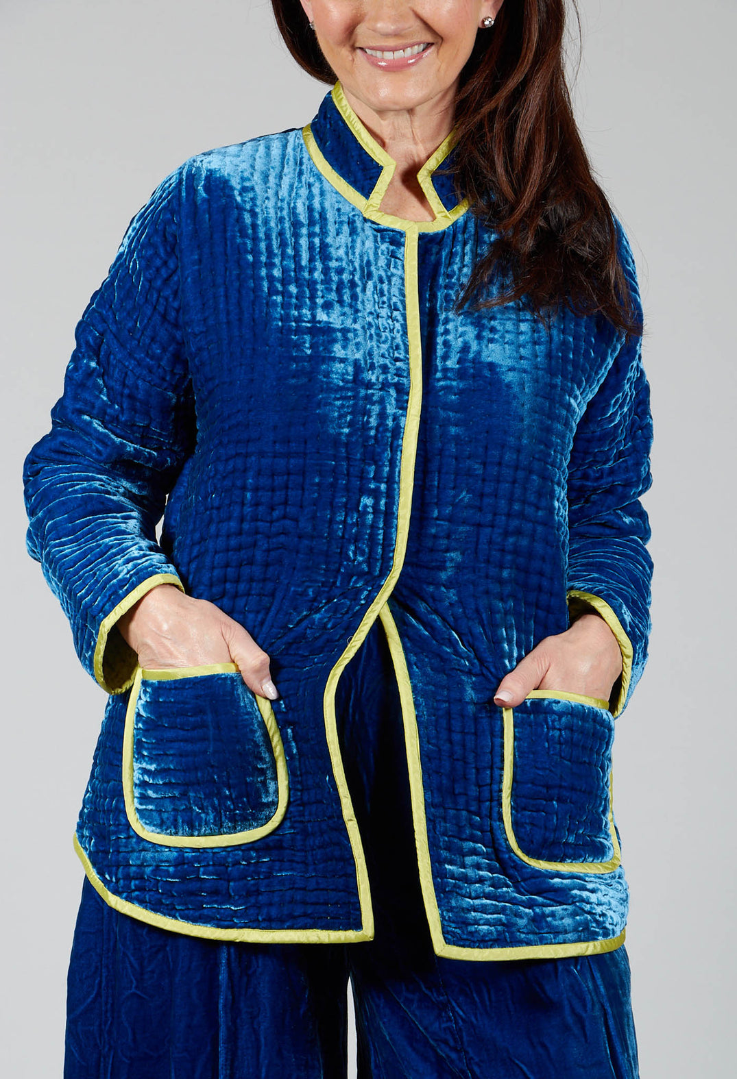 Aldina Pomegranate Jacket in Lapis