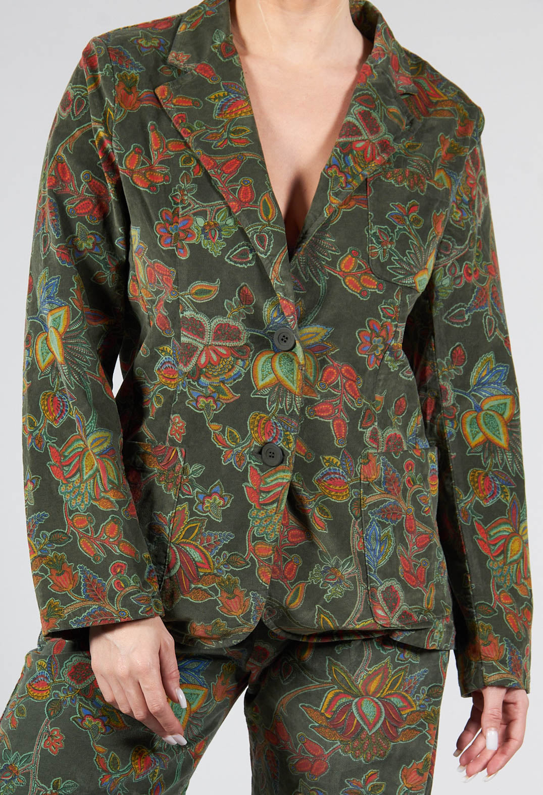 Velvet paisley blazer hotsell