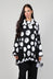 Paint Polka Dot Print Top in Black