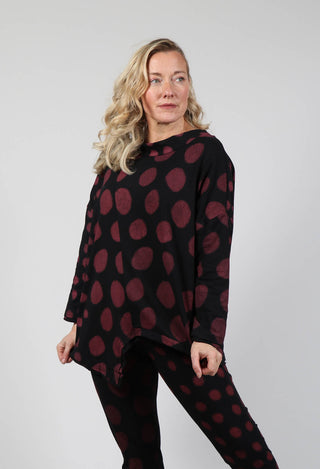 Asymmetrical Top in Red Pois