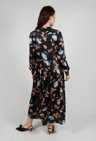 Seraphina Maxi Dress in Bindweed Coal