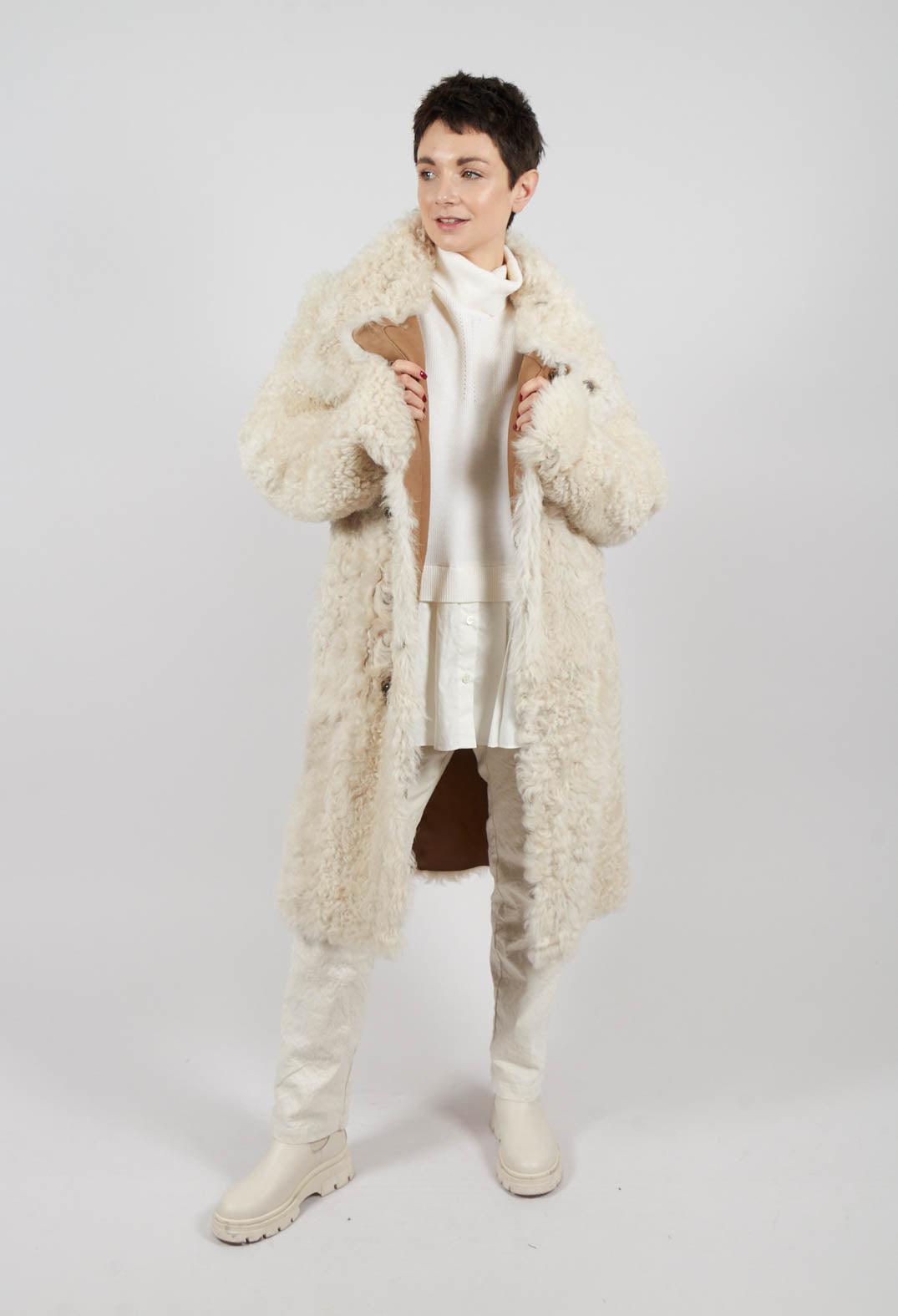 Heart-Bit Jumper in Cream