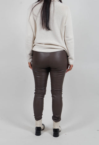 Leather Leggings in Volcanic Rock Grey