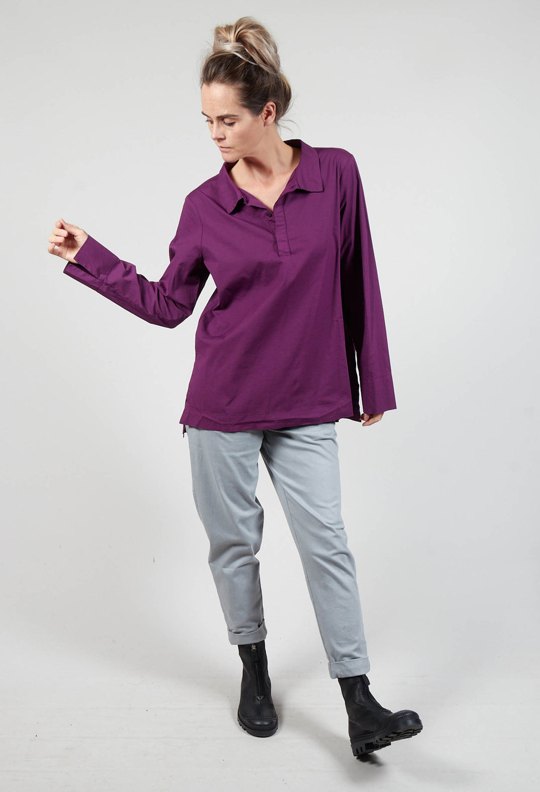 Tica Blouse in Violet