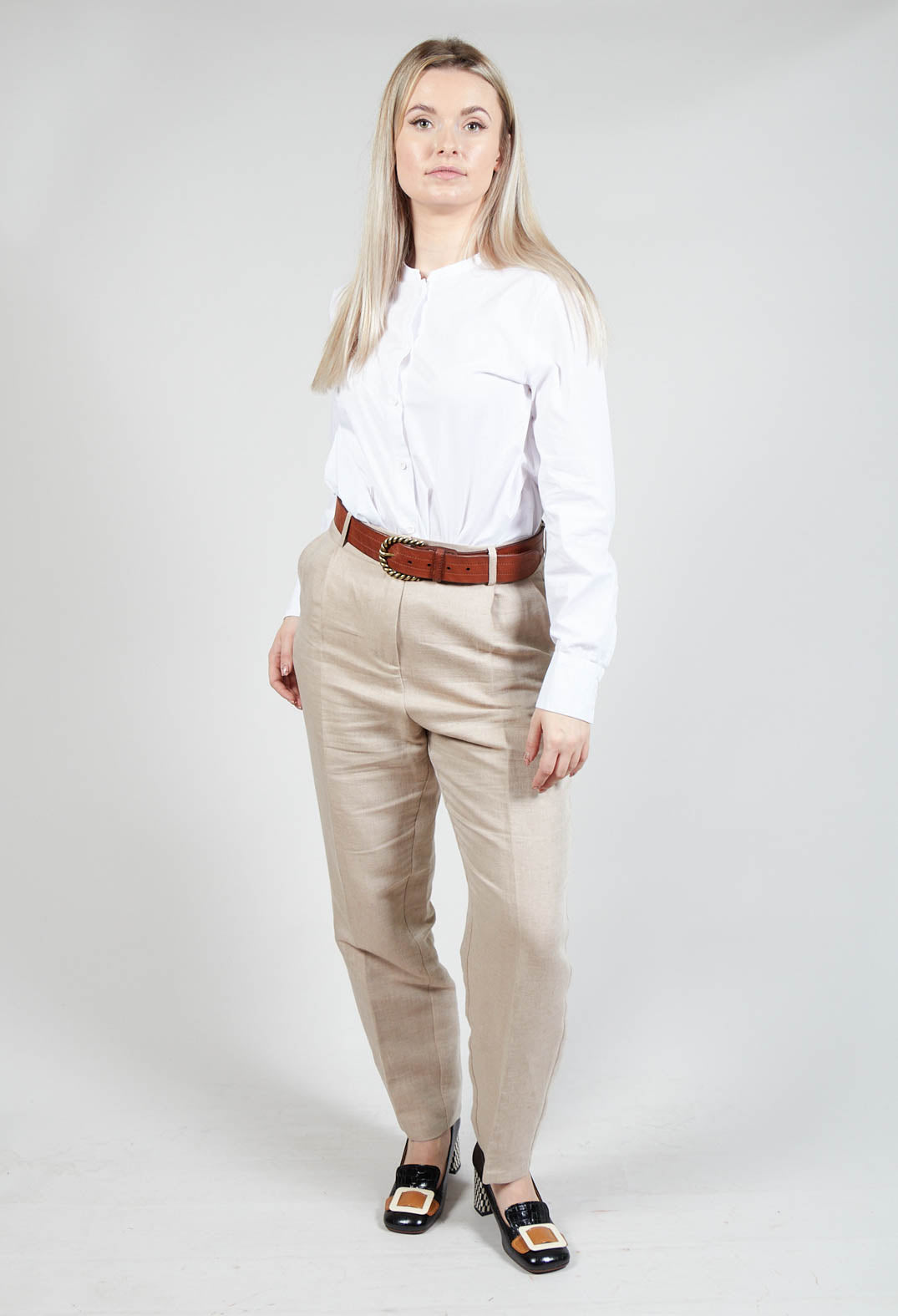 Tailored Trousers in Beige