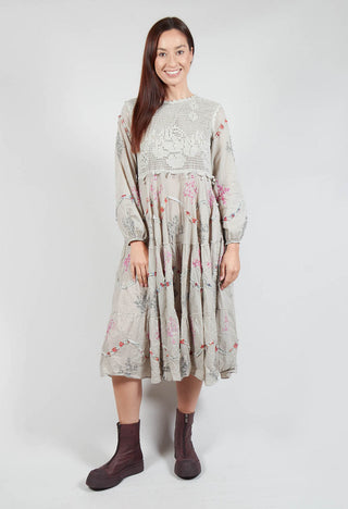 Gven Dress in Original Embroidered Voile