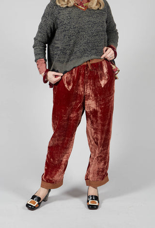 Trousers Still Velvet Mood in Lacquer