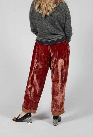 Trousers Still Velvet Mood in Lacquer