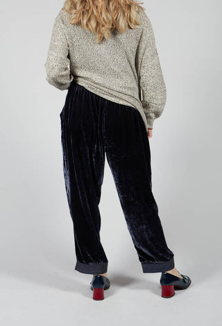 Trousers Still Velvet Mood in Jet Set