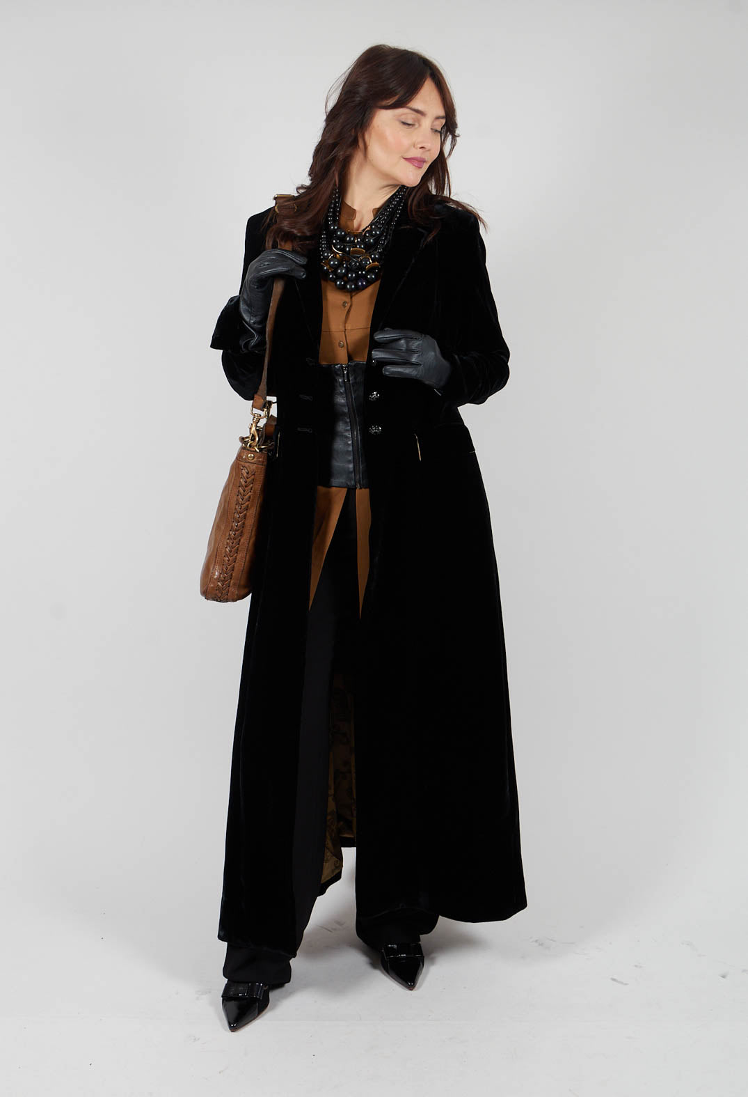 Crepe York Pants in Black