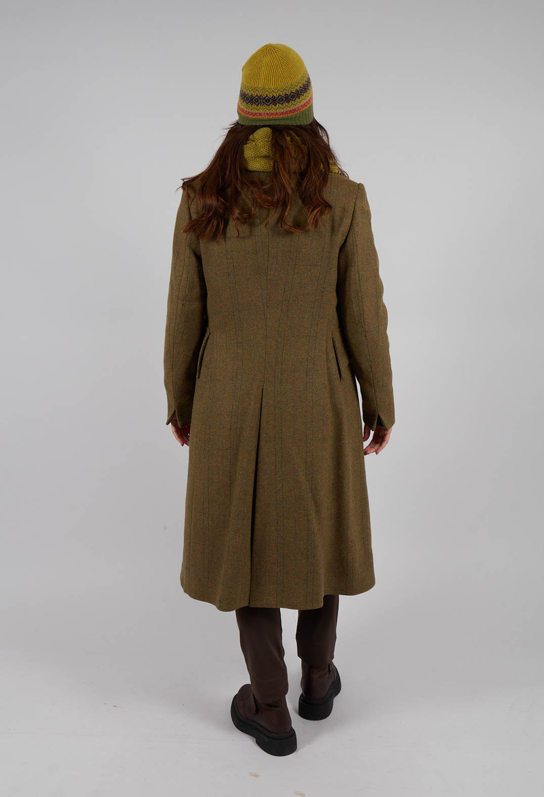 Verdi Midi Coat in Tweed