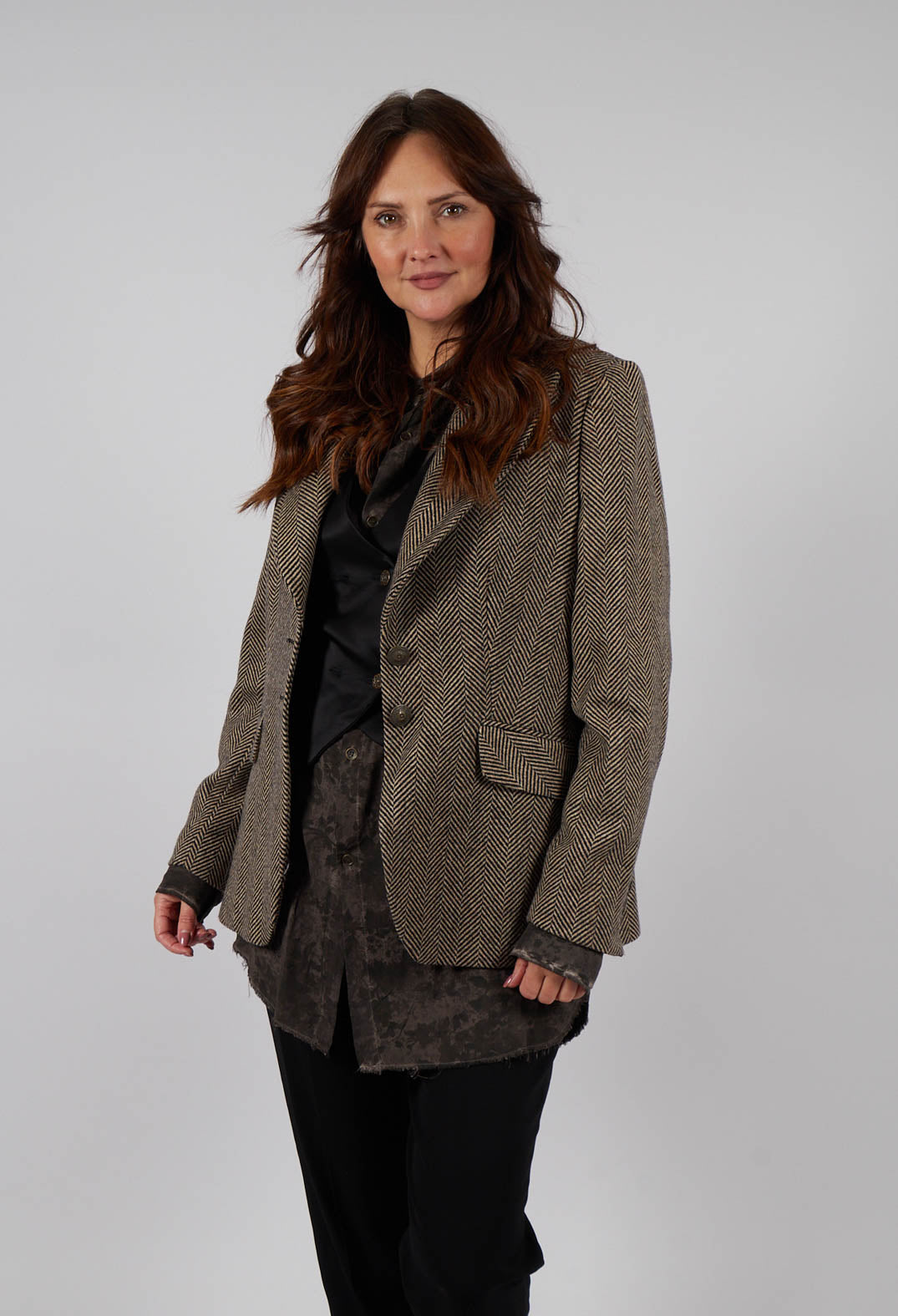 Swing Jacket in Stripe