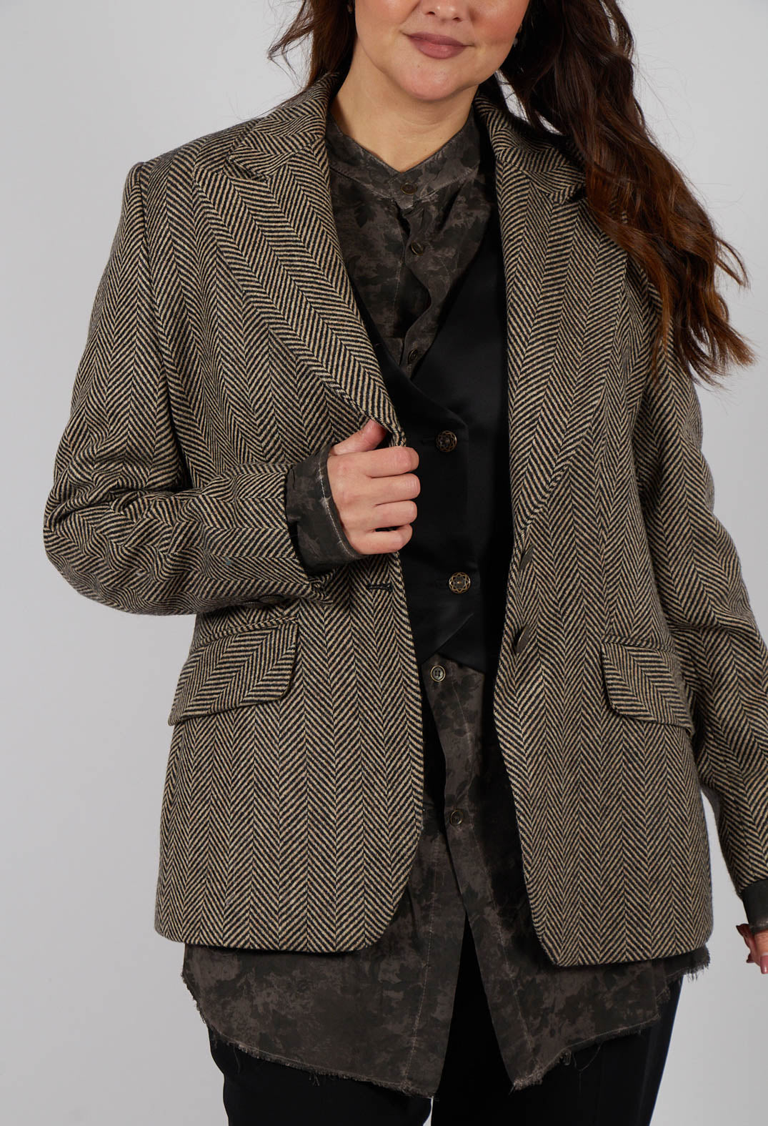 Swing Jacket in Stripe