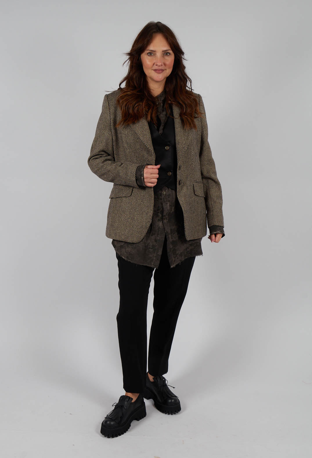 Swing Jacket in Stripe