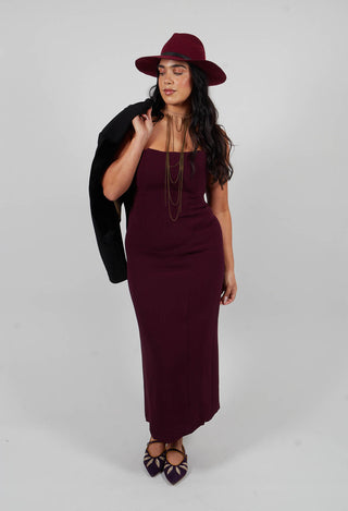 Tba Dress in Aubergine
