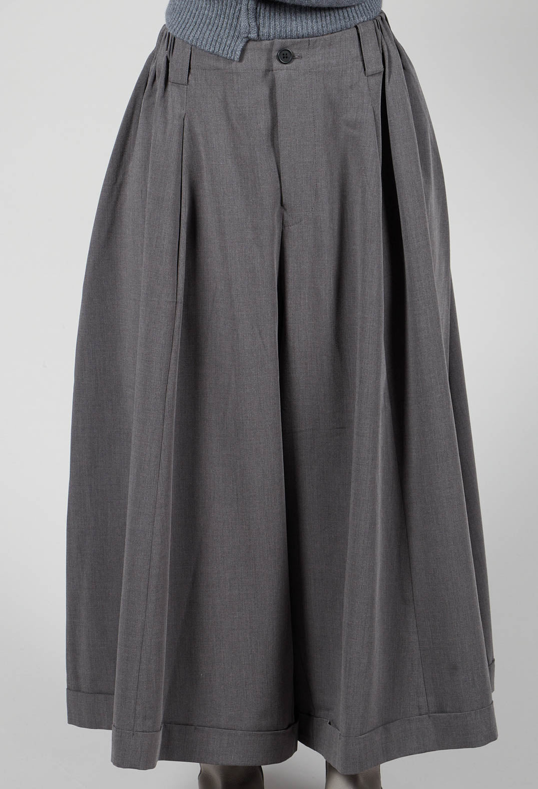 Wide Leg Trousers in Grey