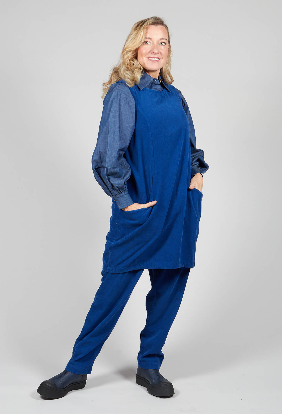 Cassandria Blouse in Chambray Blue