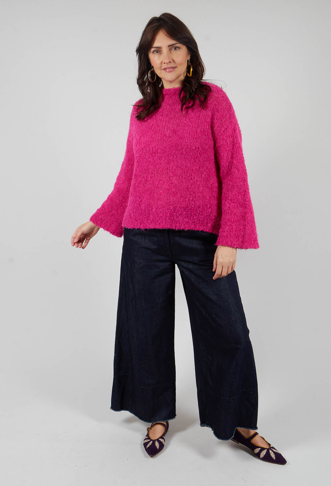 Wide Leg Trousers in Denim
