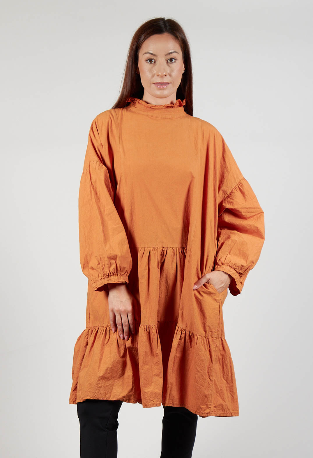 Gotterdame Top in Wurzel Orange