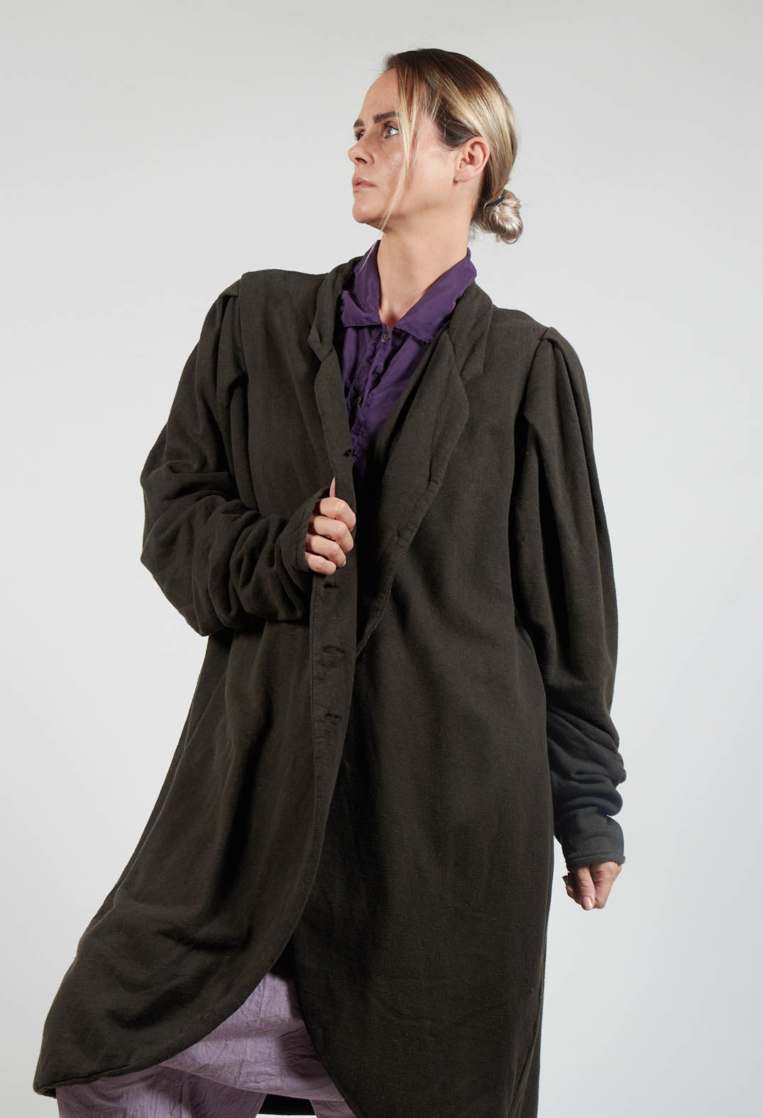 Hennadel Coat in Schlussel Green