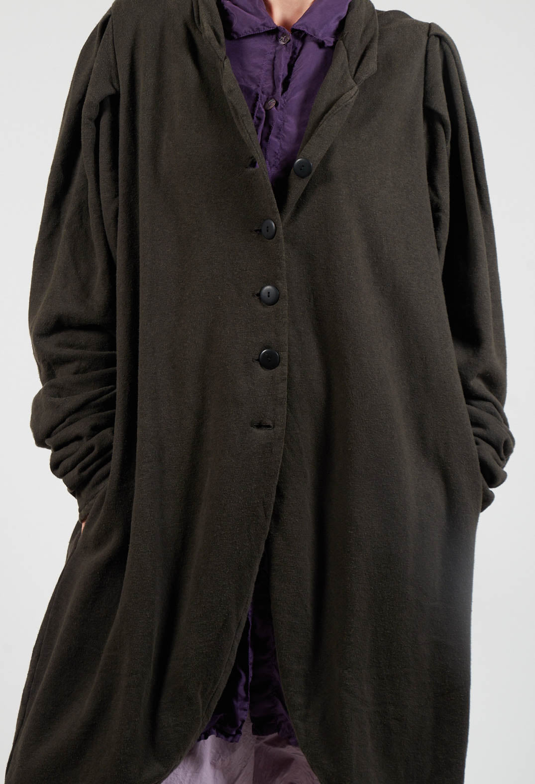Hennadel Coat in Schlussel Green