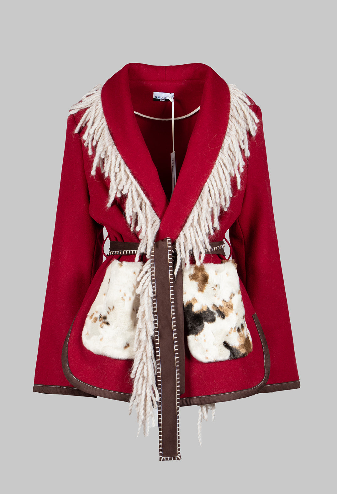 Wool Jacket in Adrenaline Red