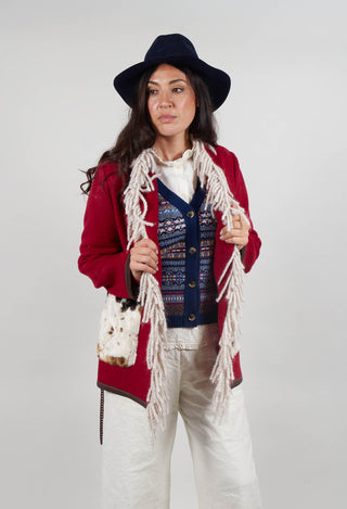 Wool Jacket in Adrenaline Red