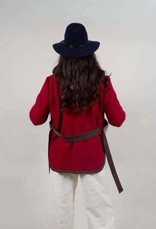 Wool Jacket in Adrenaline Red