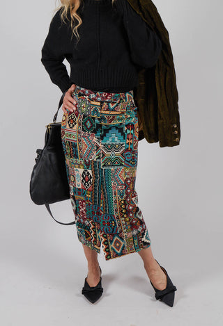 Pencil Skirt in Dragonfly