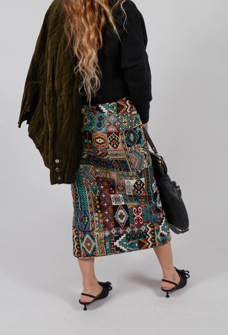 Pencil Skirt in Dragonfly